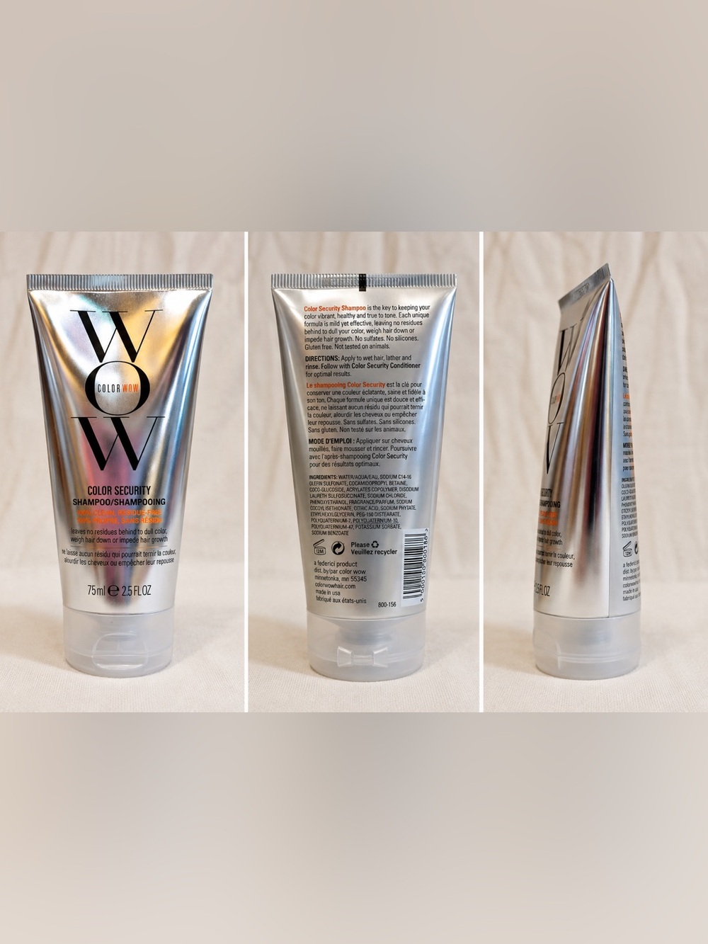Color Wow Color Security Shampoo 2.5 oz / 75 mL NEW